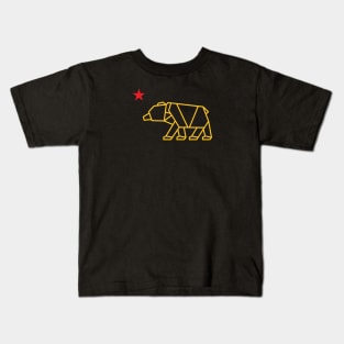 BEAR ORIGAMI Kids T-Shirt